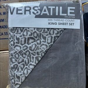 Gray King Sheet Set